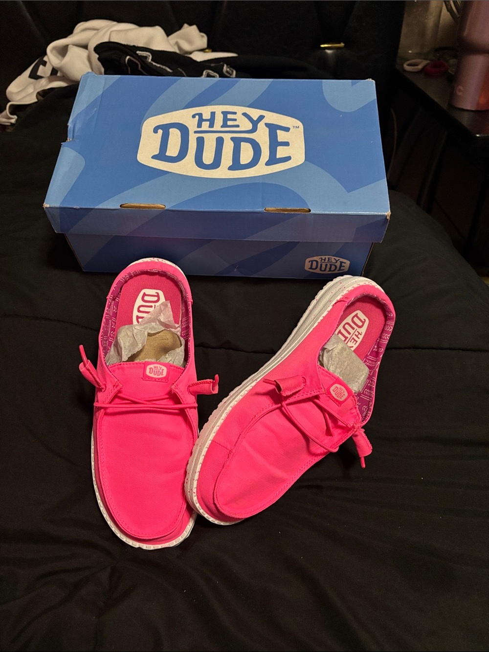 Hey Dude adult
 Hot Pink Slip-On Sneakers
